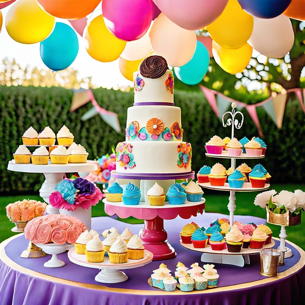 themed cupcake carousel