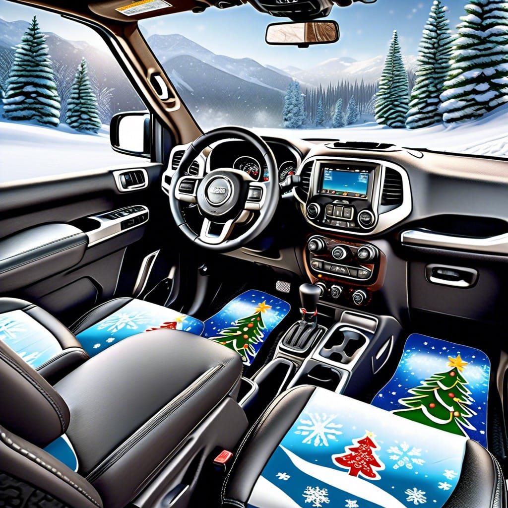 festive wet floor mats