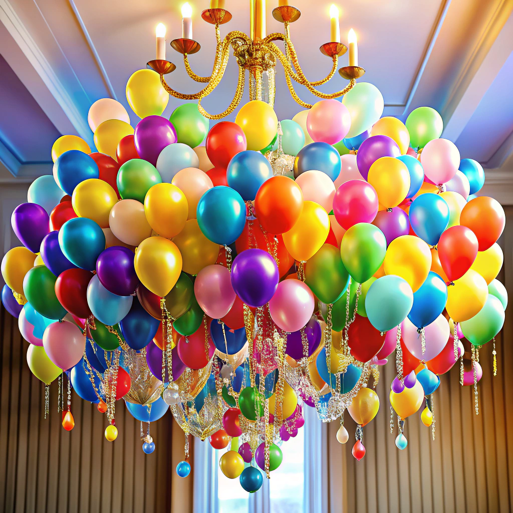 balloon chandelier