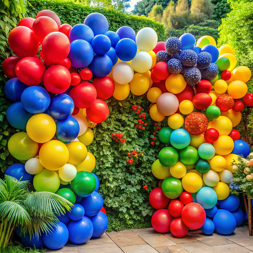balloon photo backdrop