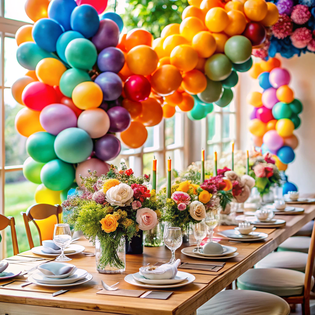 balloon table runner