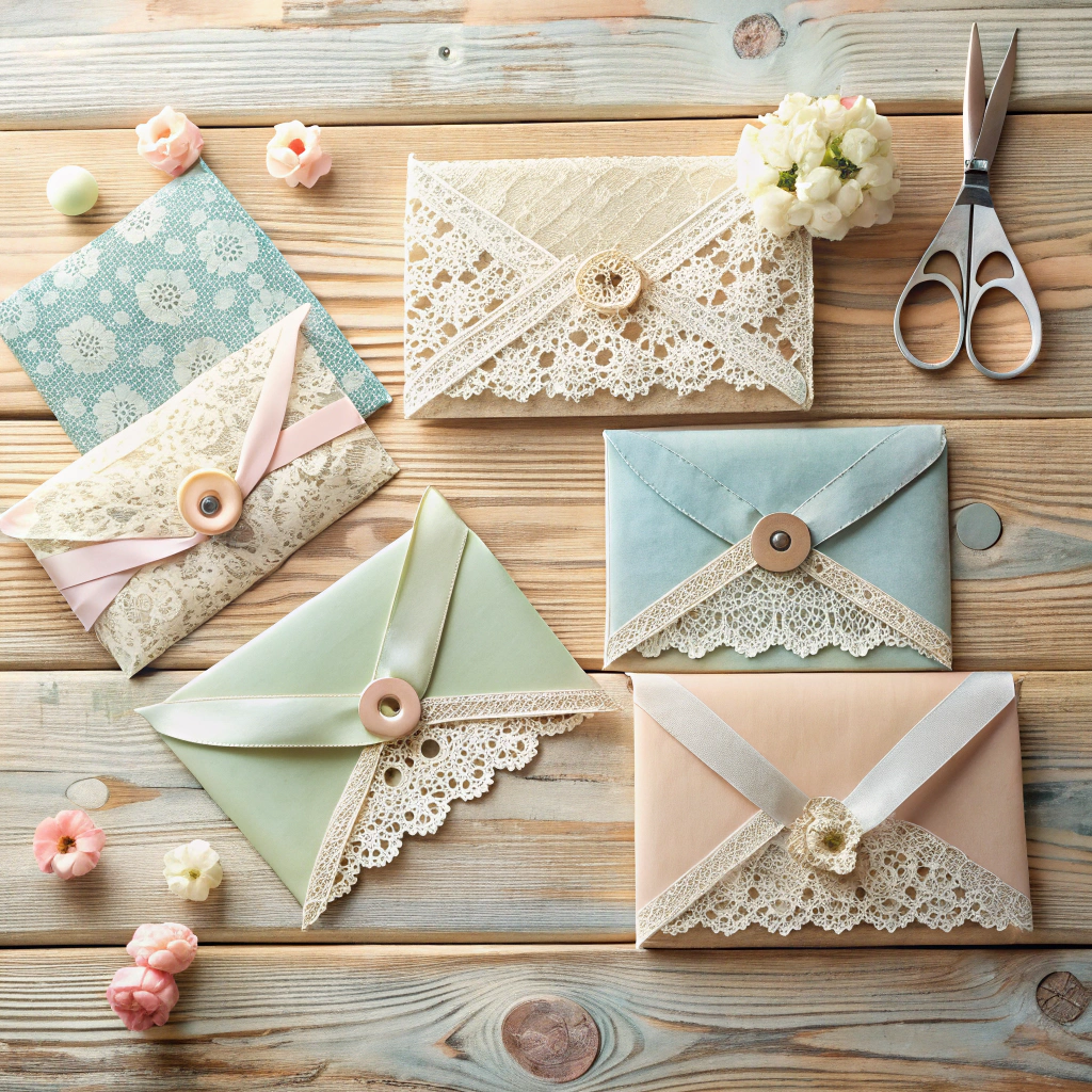 fabric or lace overlays