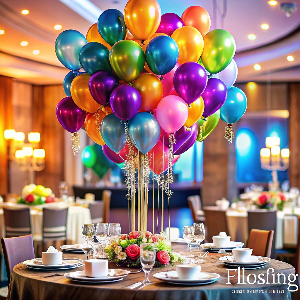 floating balloon centerpieces