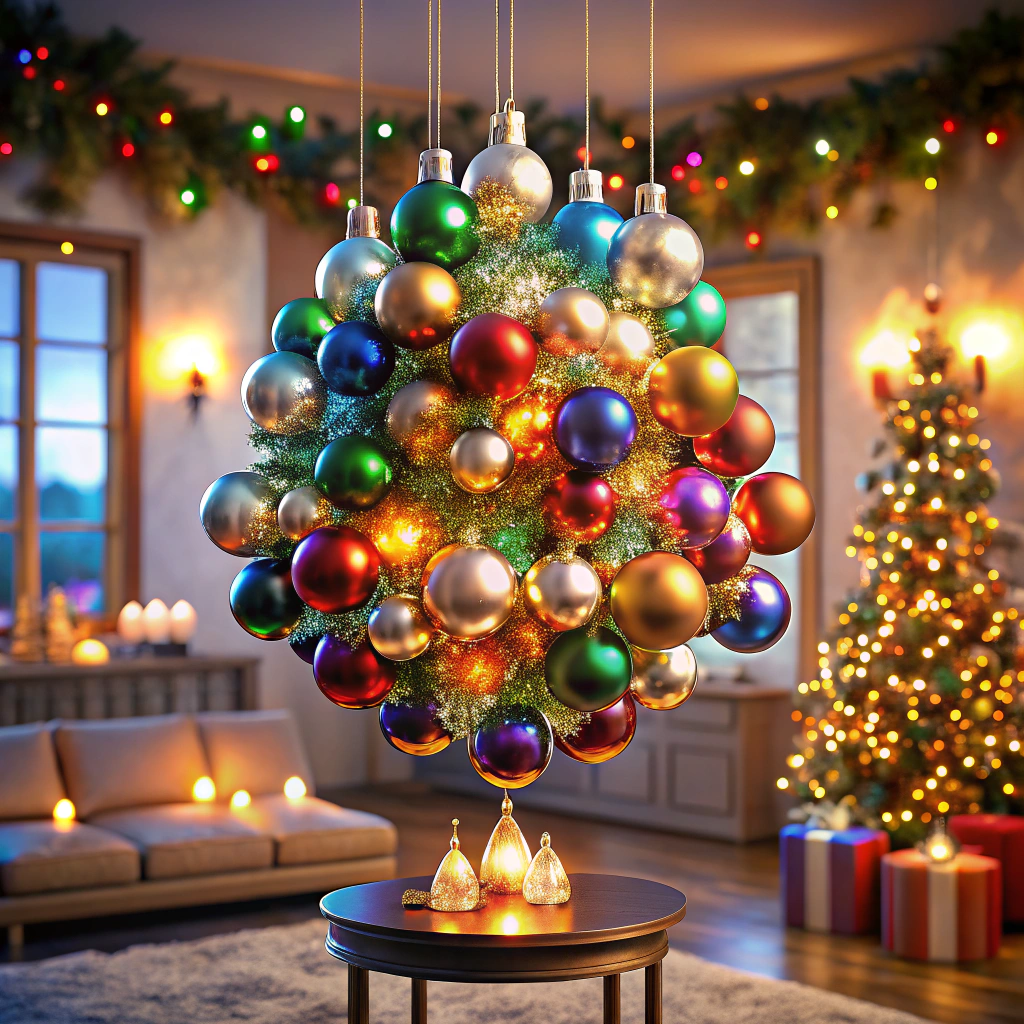 hanging bauble chandelier