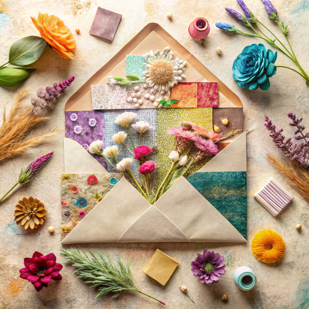 mixed media collages