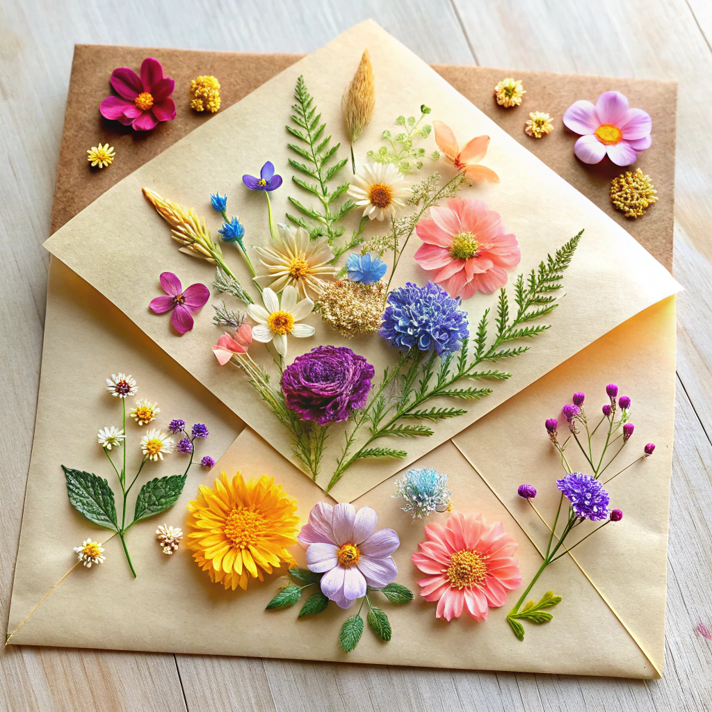 pressed flower appliques