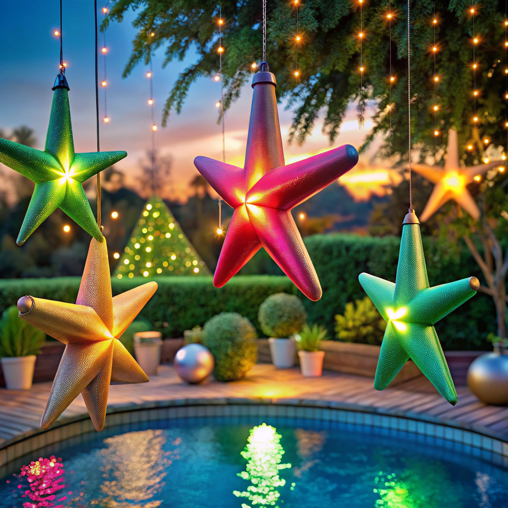 noodle star ornaments