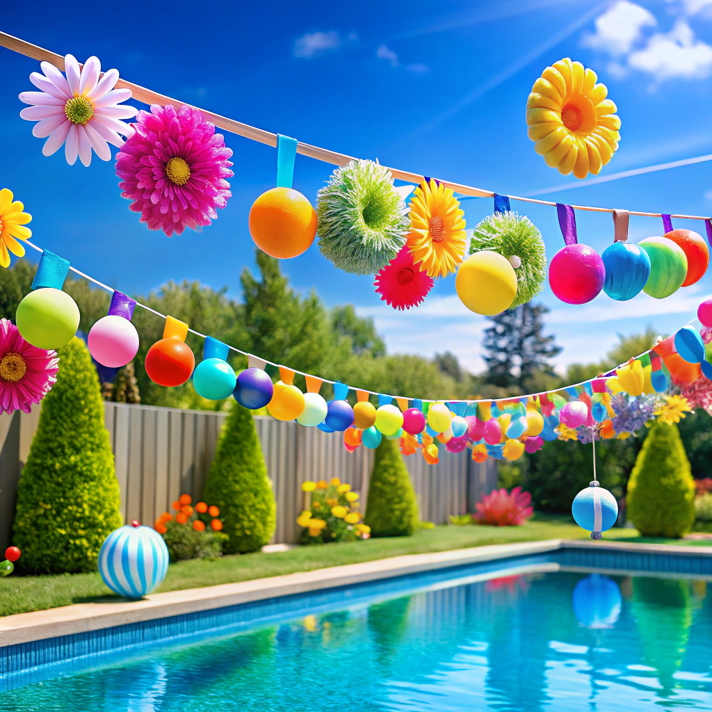 pool noodle garland