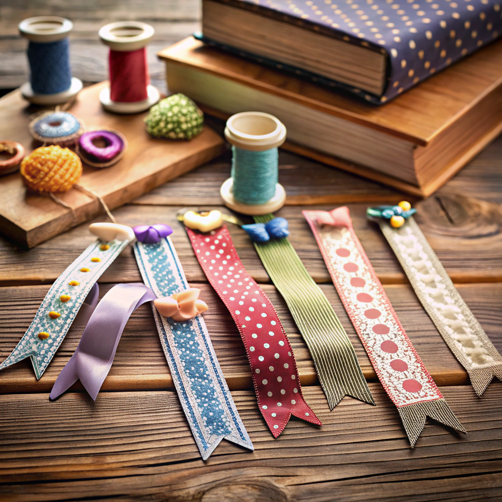 ribbon bookmark fold and sew ribbons to create personalized bookmarks