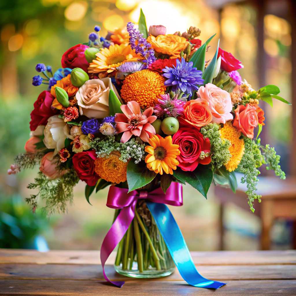 ribbon bouquets incorporate ribbons into floral arrangements for added texture and color