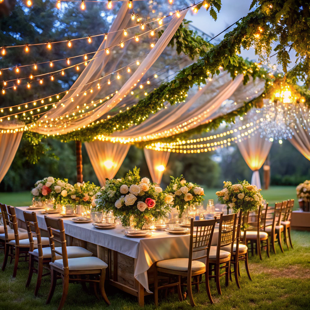 string light canopy