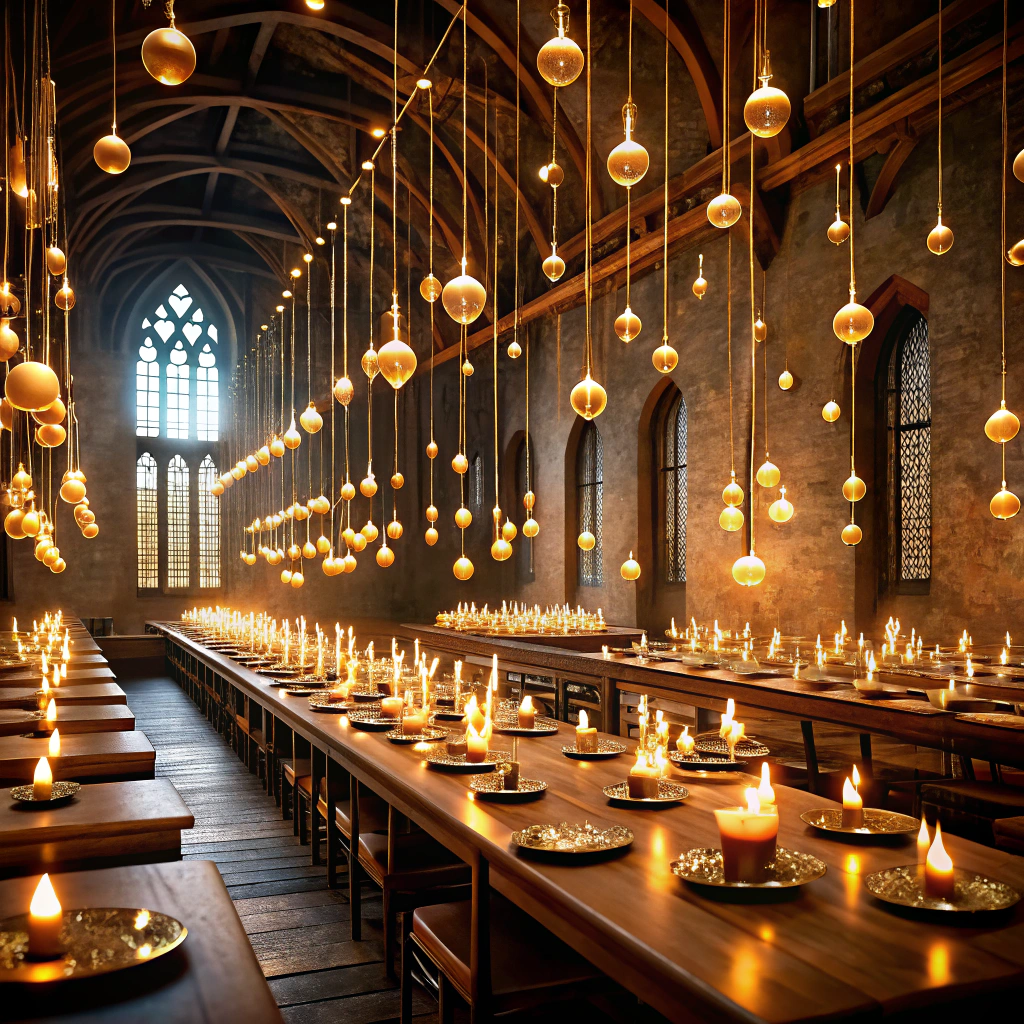 floating candle lights with fishing wire