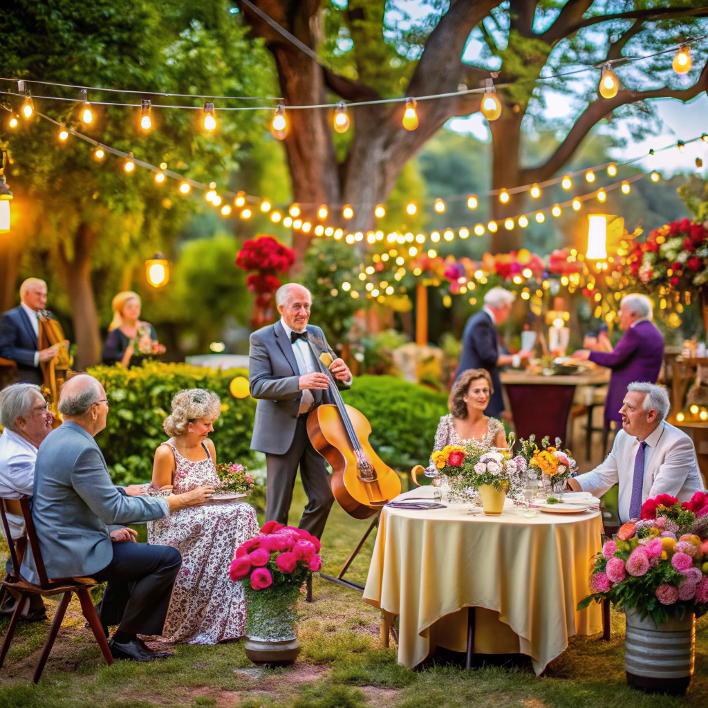 garden party with live music