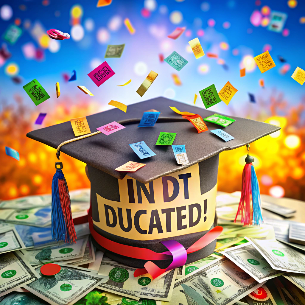 in debt but educated
