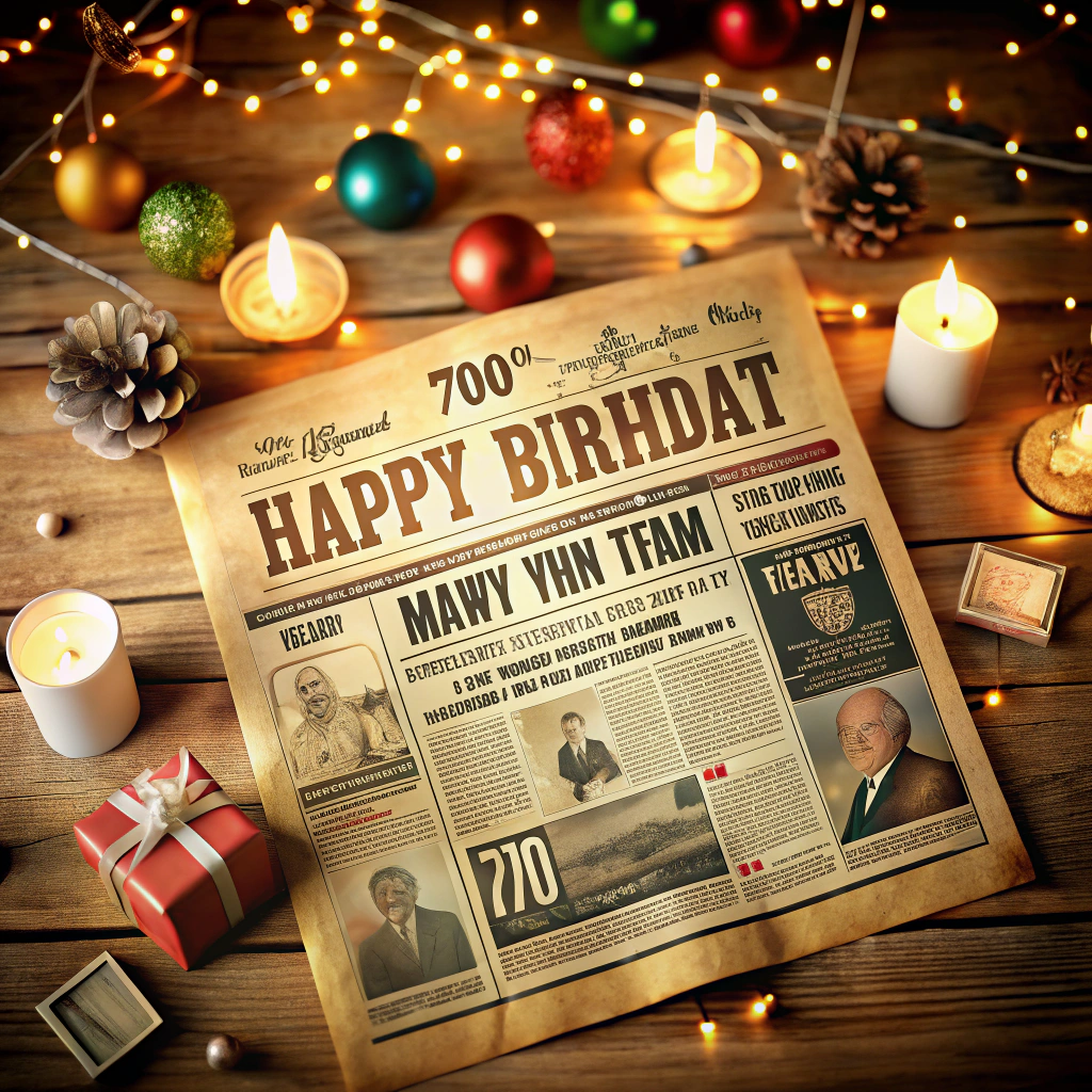 personalized newspaper from birth year