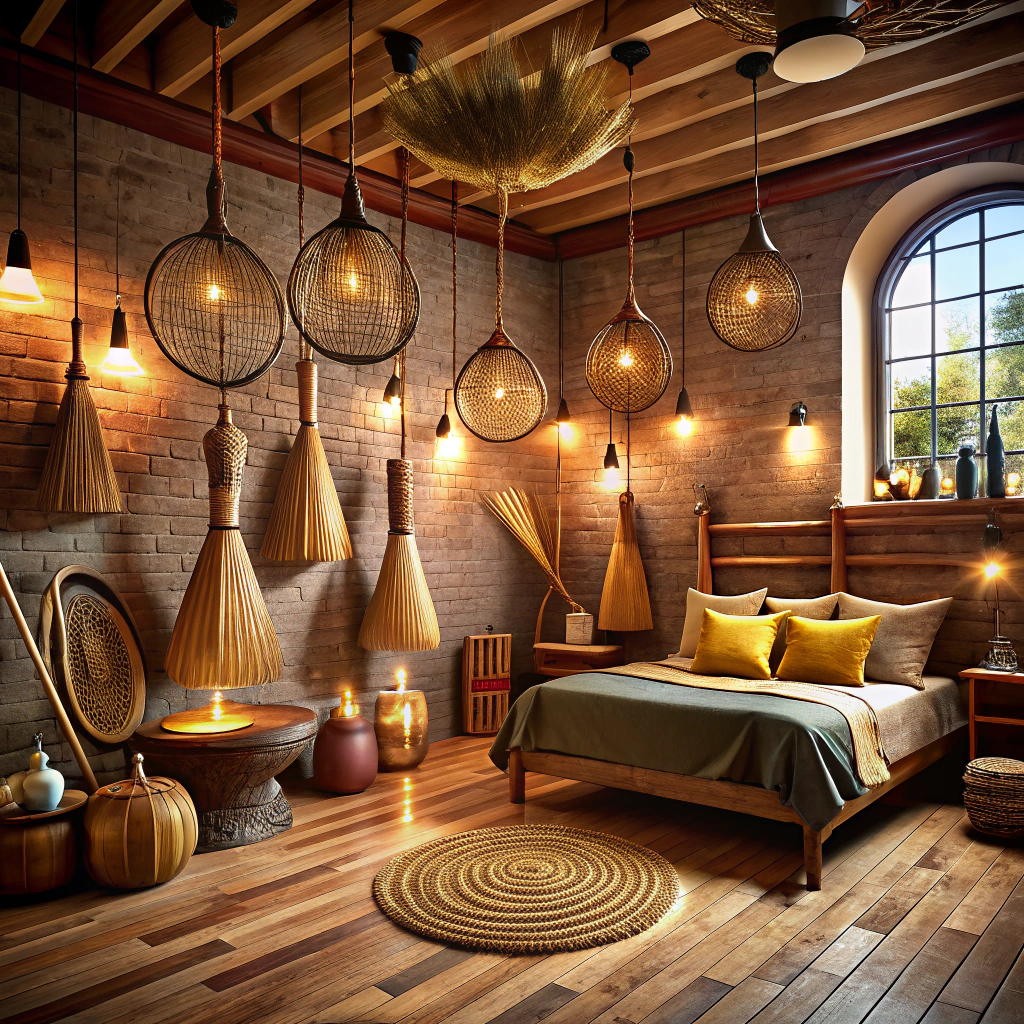quidditch hoops and broomsticks decor