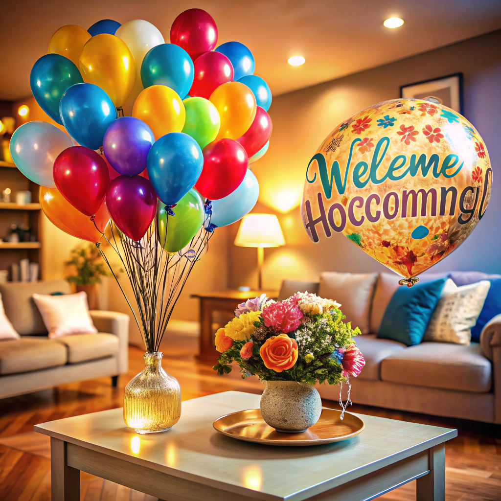 balloon bouquet with messages