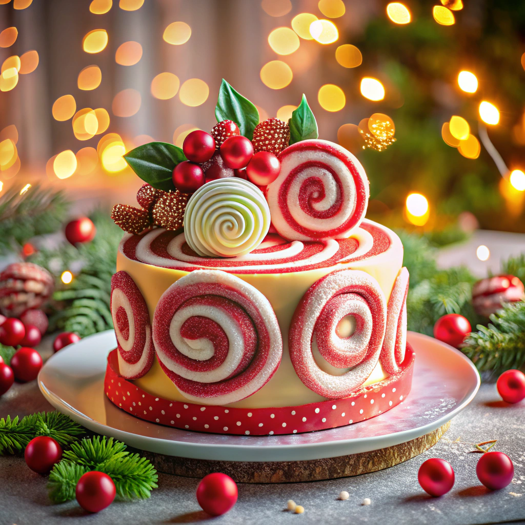 candy cane spiral twirls