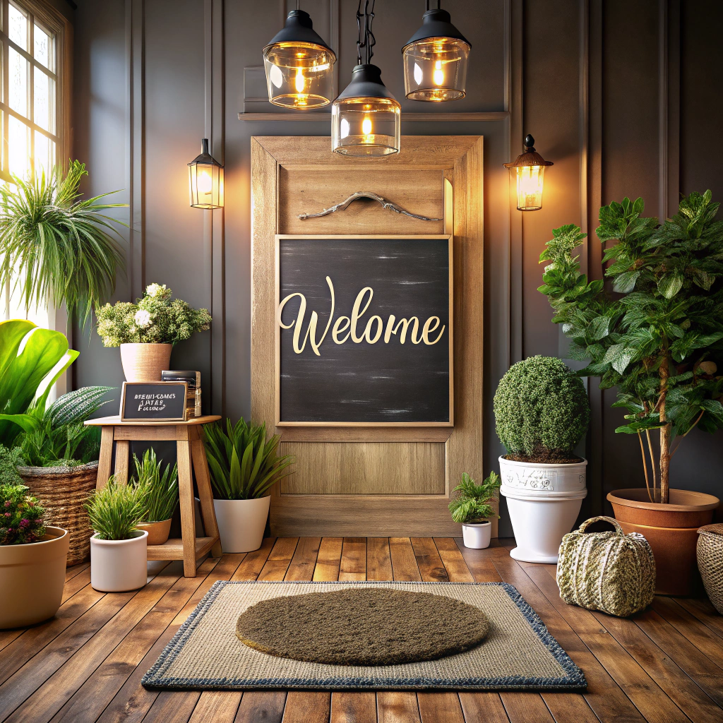 customized chalkboard message