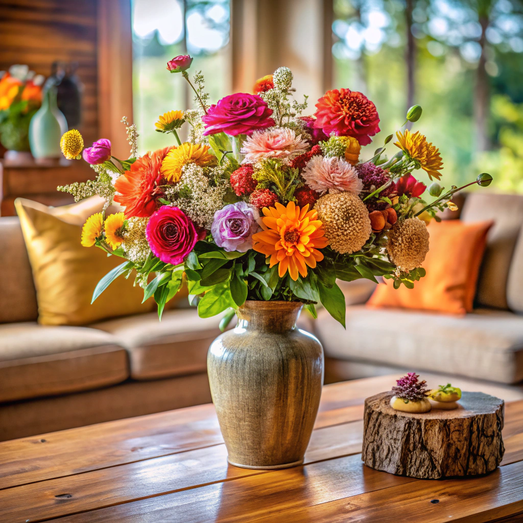 diy flower bouquet centerpiece