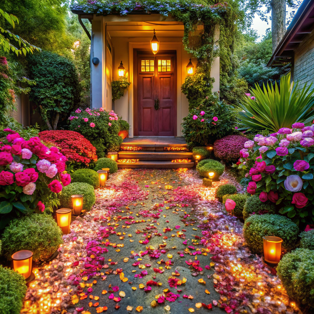 flower petal pathway