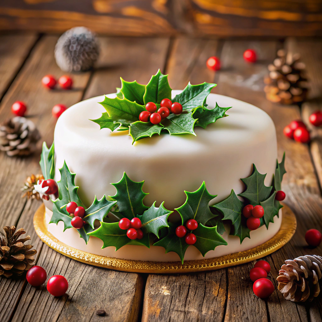 marzipan holly and ivy