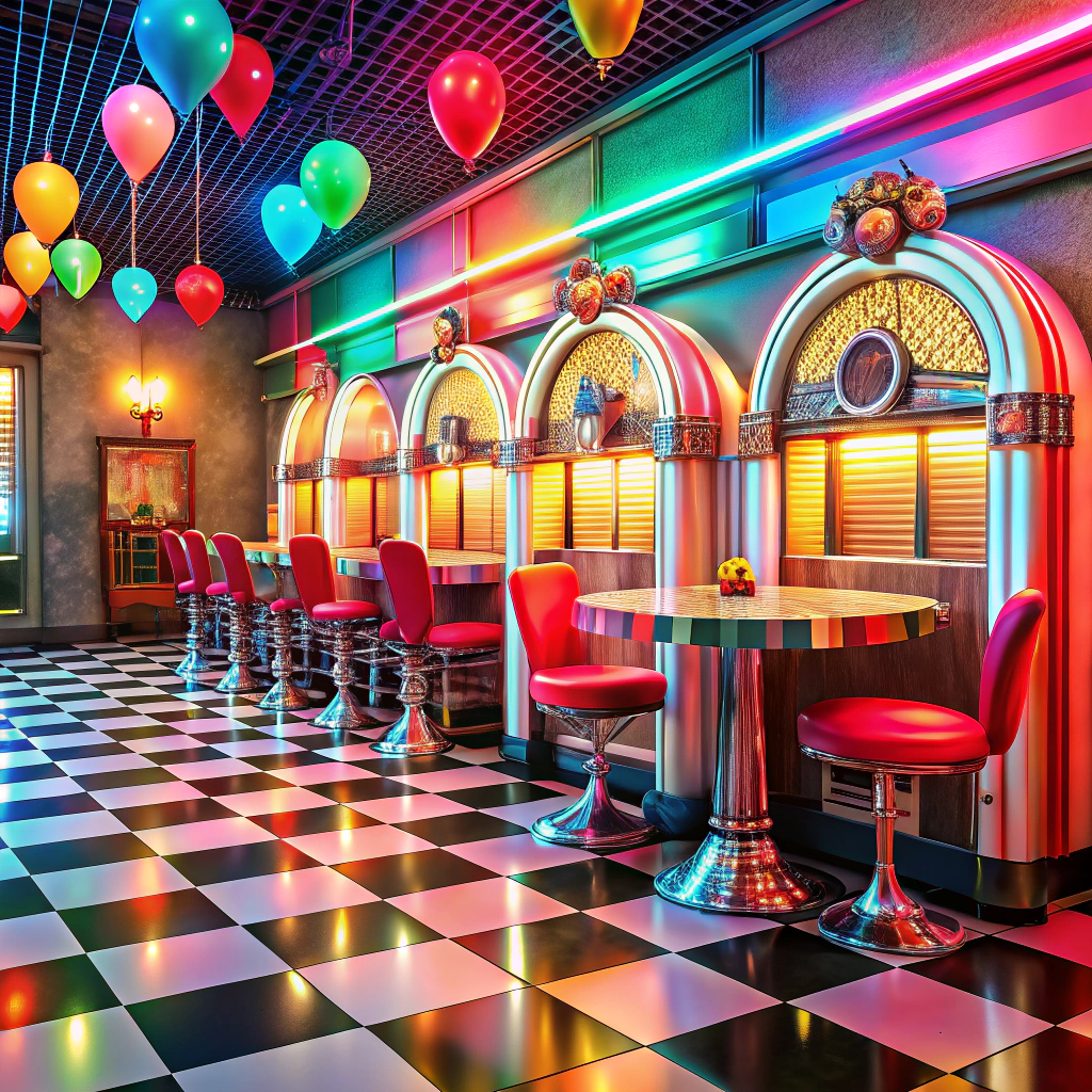 retro diner style